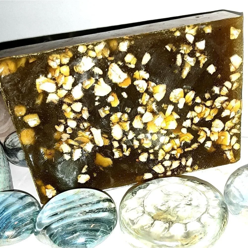 𝅺HAND Craft organic Eucalyptus and Oats soap bar